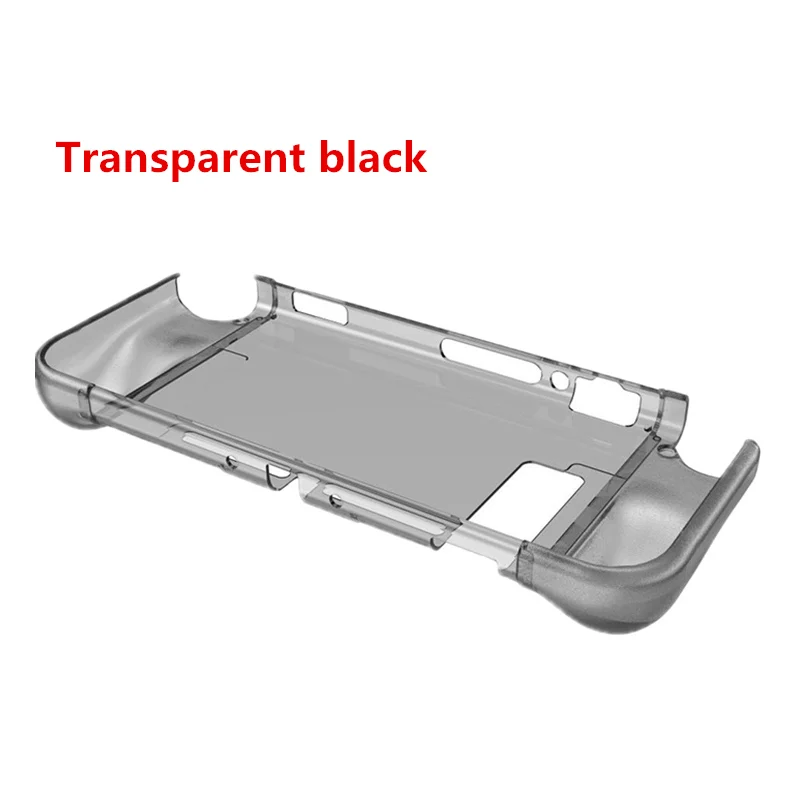 Прозрачная задняя крышка из ТПУ сцепление защитный чехол подходит для док-станция для удобный мягкий чехол Shell для консольный переключатель Nintendo игровые аксессуары - Цвет: Transparent black