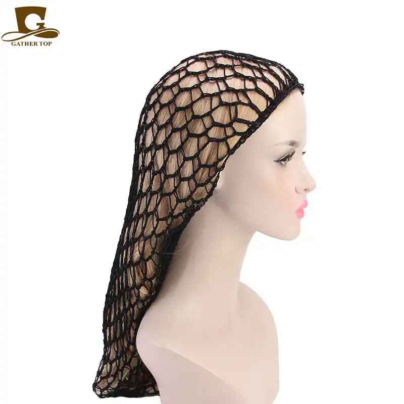 New Women Ladies Soft Extra Long Rayon Snood Hair Net For Sleeping Crochet Hairnet Crocheted Hair Net Accessoires Cheveux Femme Women S Hair Accessories Aliexpress