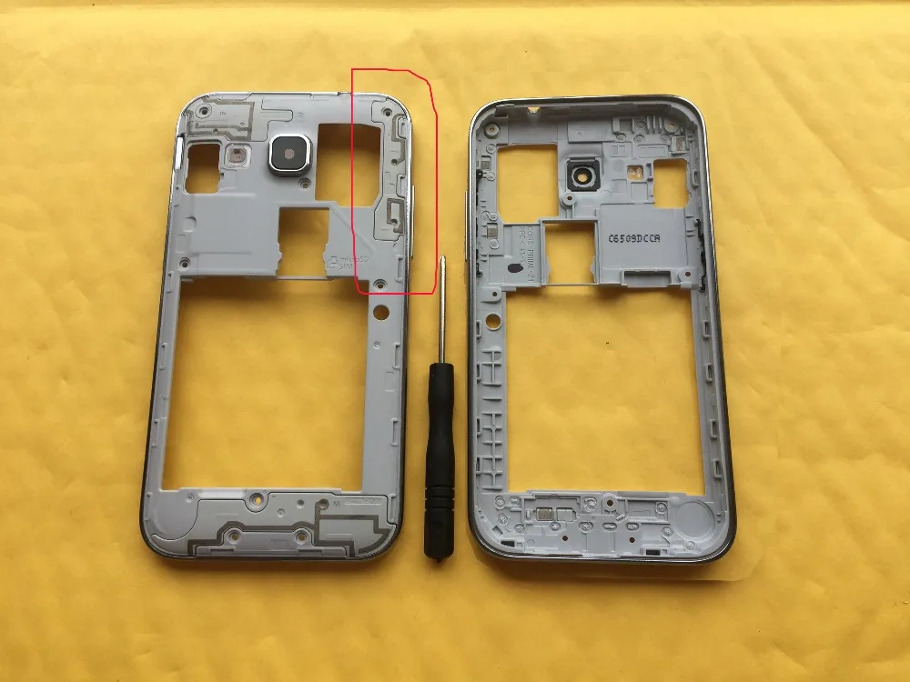 

For Samsung Galaxy Prevail Core Prime G360 G360F G360P Silver Middle Frame Phone Housing Chassis Case