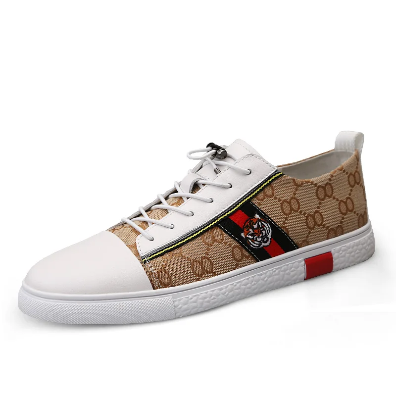 

2019 fashion men casual shoes new spring men flats lace up male suede oxfords men leather shoes Sneakers Top layer 5J90196