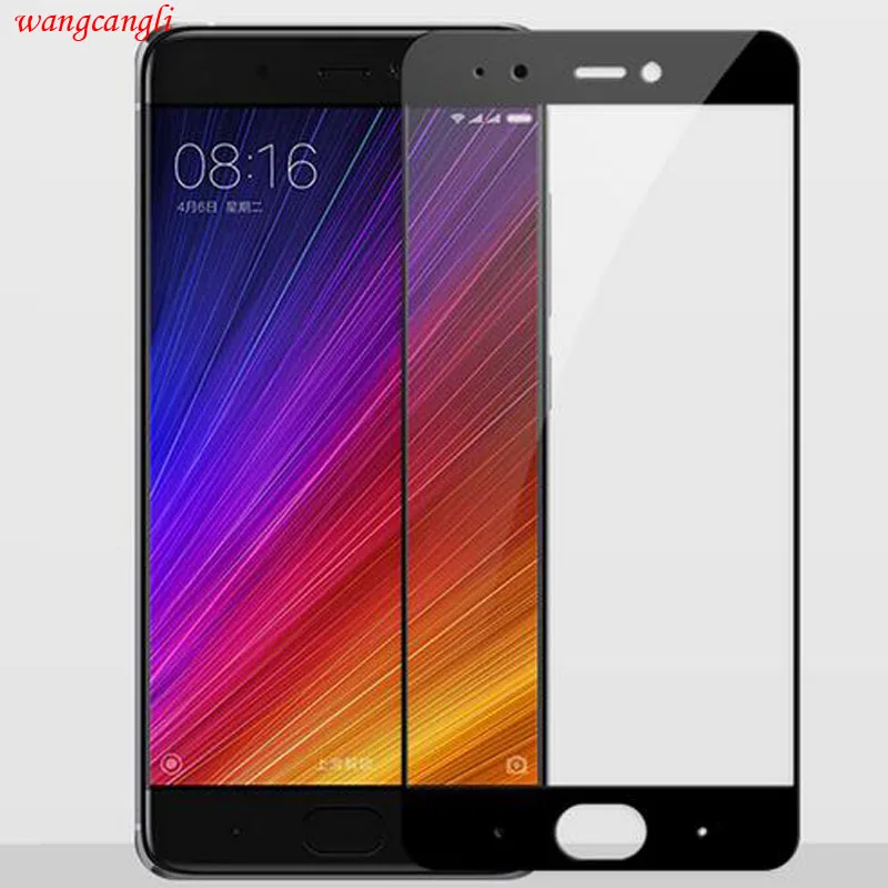 Полное защитное стекло wangcangli для xiaomi mi5, закаленное стекло для xiaomi mi 5, Защита экрана для xiaomi mi5 s plus