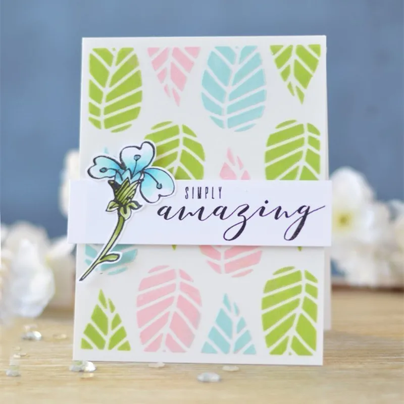 

2018 Leaf Layer Frame Metal Cutting Dies Stencil For Card Making Decorative Embossing Suit Paper Cards DIY Dies Cut Dies Mold