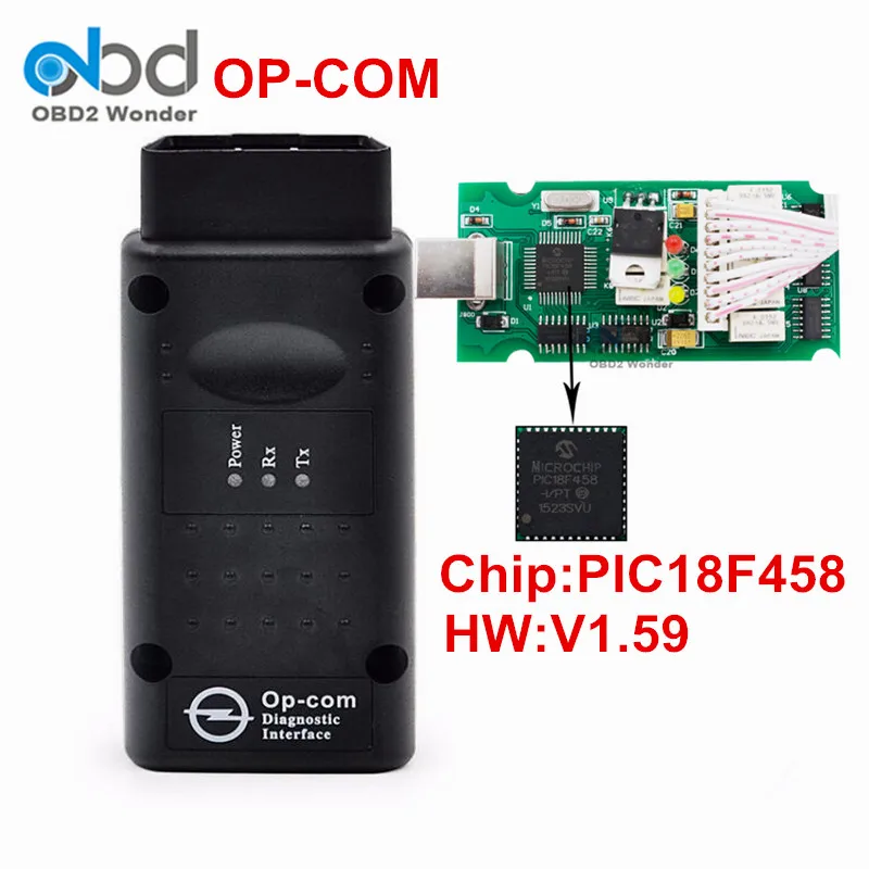 Prix pour Nouveau Haute Qualité Opcom V1.59 Avec PIC18F458 Puce PEUT BUS OBD2 OP-COM Scanner Pour Opel Outil De Diagnostic Op Com Livraison gratuite Prix pour Nouveau Haute Qualité Opcom V1.59 Avec PIC18F458 Puce PEUT BUS OBD2 OP-COM Scanner Pour Opel Outil De Diagnostic Op Com Livraison gratuite