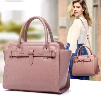 

010718 new hot women leather handbag female fashion tote top-handles bag