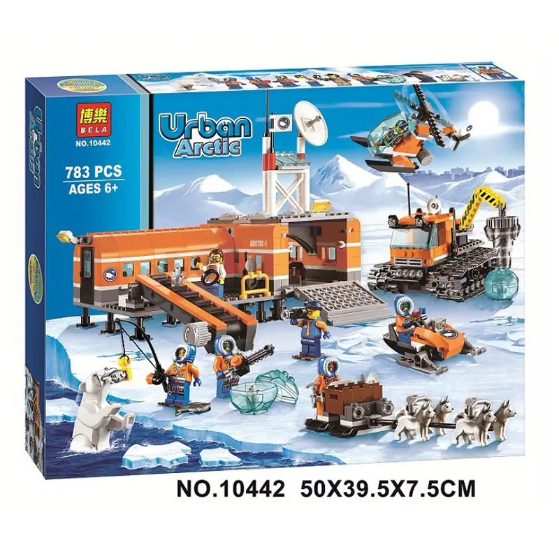 

783pcs 10442 Arctic Base Camp Model Building Blocks kids Educational Brick gift Toys Compatible Legoings City 60036 For Children