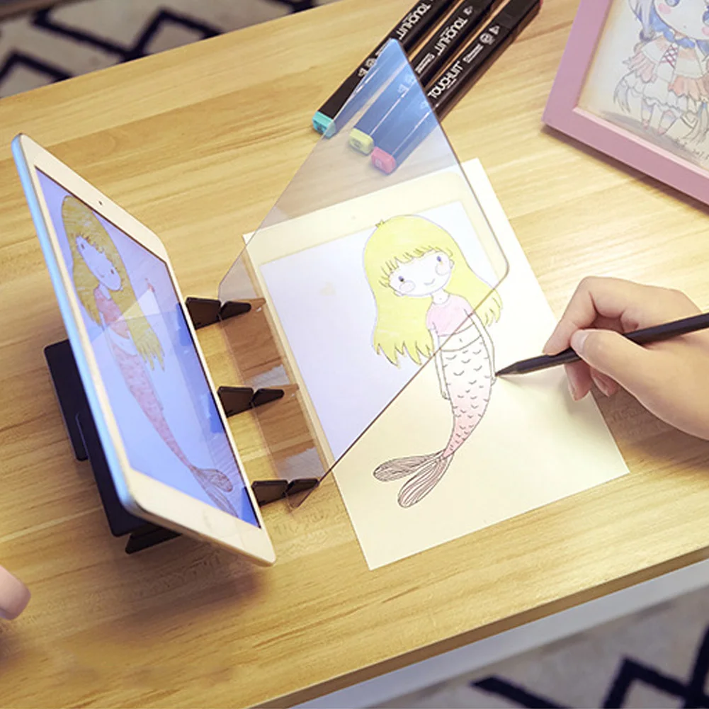

Kid Drawing Panel Tracing Board Copy Pad Crafts Portable Zero-based Painting Mould Anime Sketch Art Tool