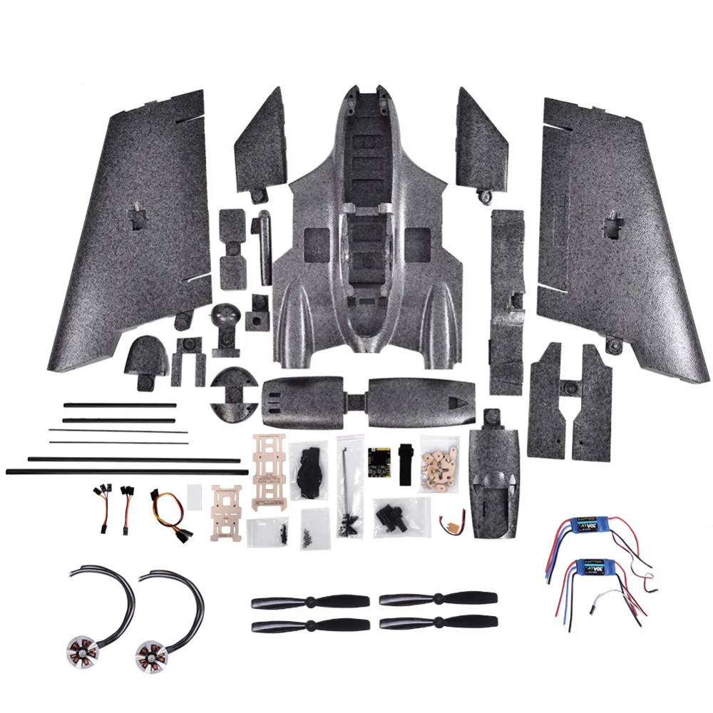 

Reptile S1100 Gray RC Airplane 1100mm Wingspan EPP Material FPV Flying Wing RC Airplane Kit PNP With Gyro