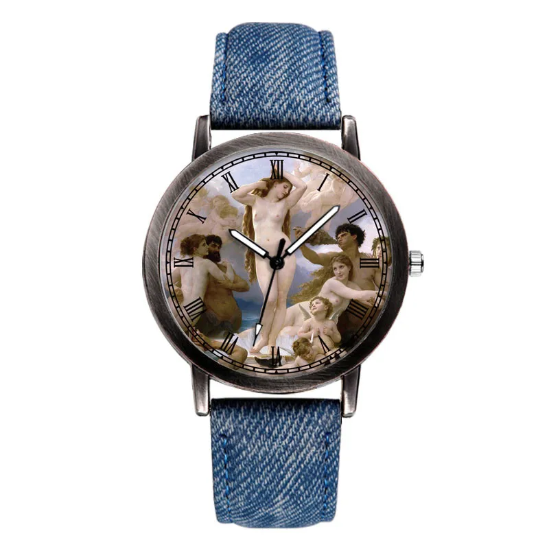 

BAOSAILI Artist Style Women Watches Wrist Watch Woman Relojes Feminino Denim Strap Ladies Wristwatches Montre Femme E-0002