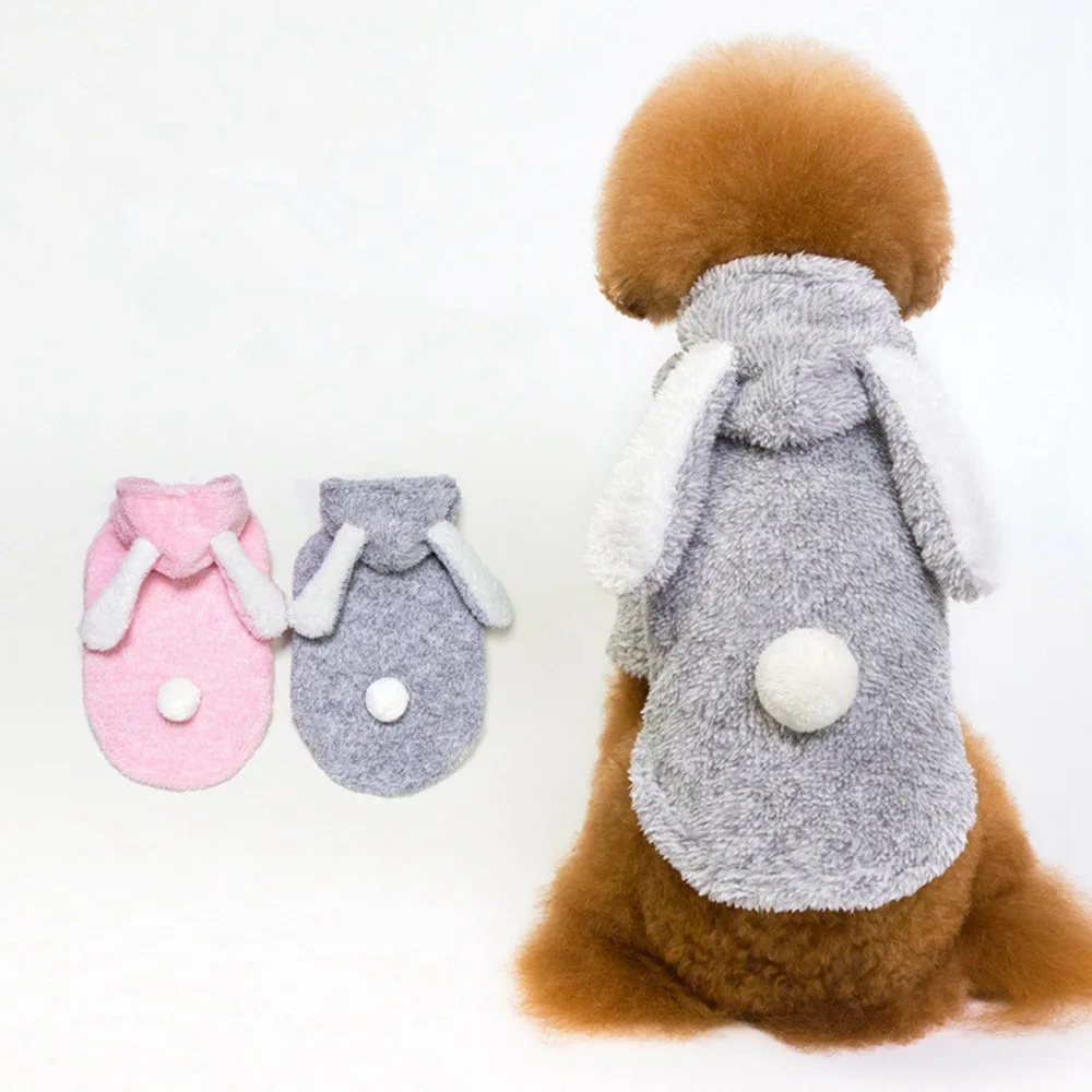 Long Ear Pet Clothes Cute Dog Coat Warm Autumn Winter Clothing for Pets