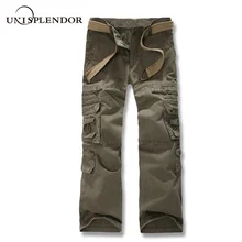 Unisplendor/Новое поступление года; мужские брюки-карго; армейские брюки с несколькими карманами; мужские повседневные брюки; рабочие брюки; 28-38; YN832