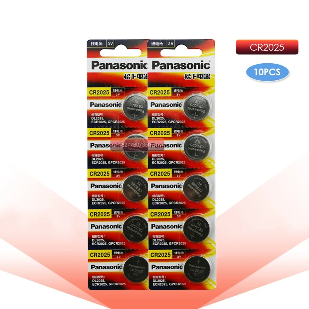 PANASONIC 5 шт. cr2025 ECR2025 BR2025 DL2025 KCR2025 LM2025 3 В литиевая батарейка для часов автомобиля игрушки