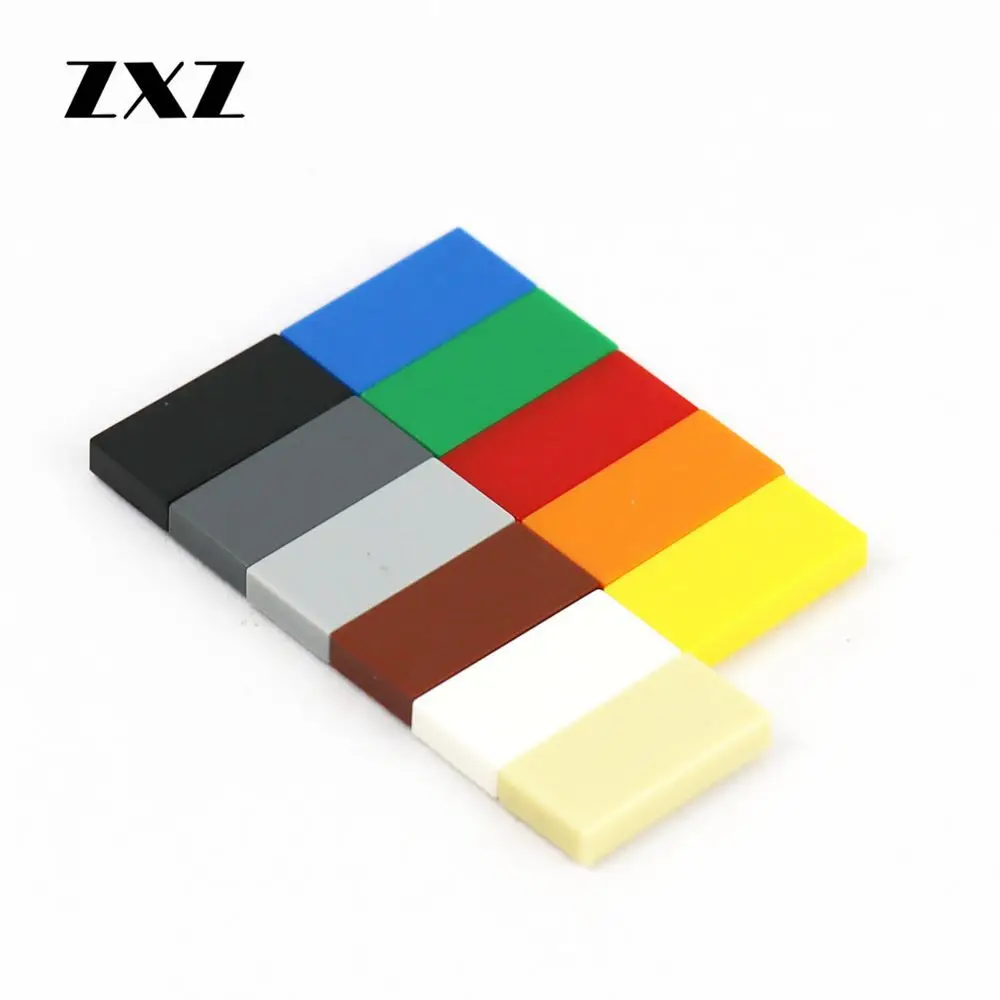 100 шт./лот детали для кирпича плоская пластина 1x2 MOC игрушка совместимые