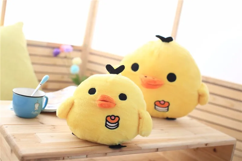 1 шт. Kawaii милый 15 см желтый цыпленок плюшевые игрушки Rilakuma расслабляющий цыпленок мягкие игрушки детские игрушки подарок на день рождения