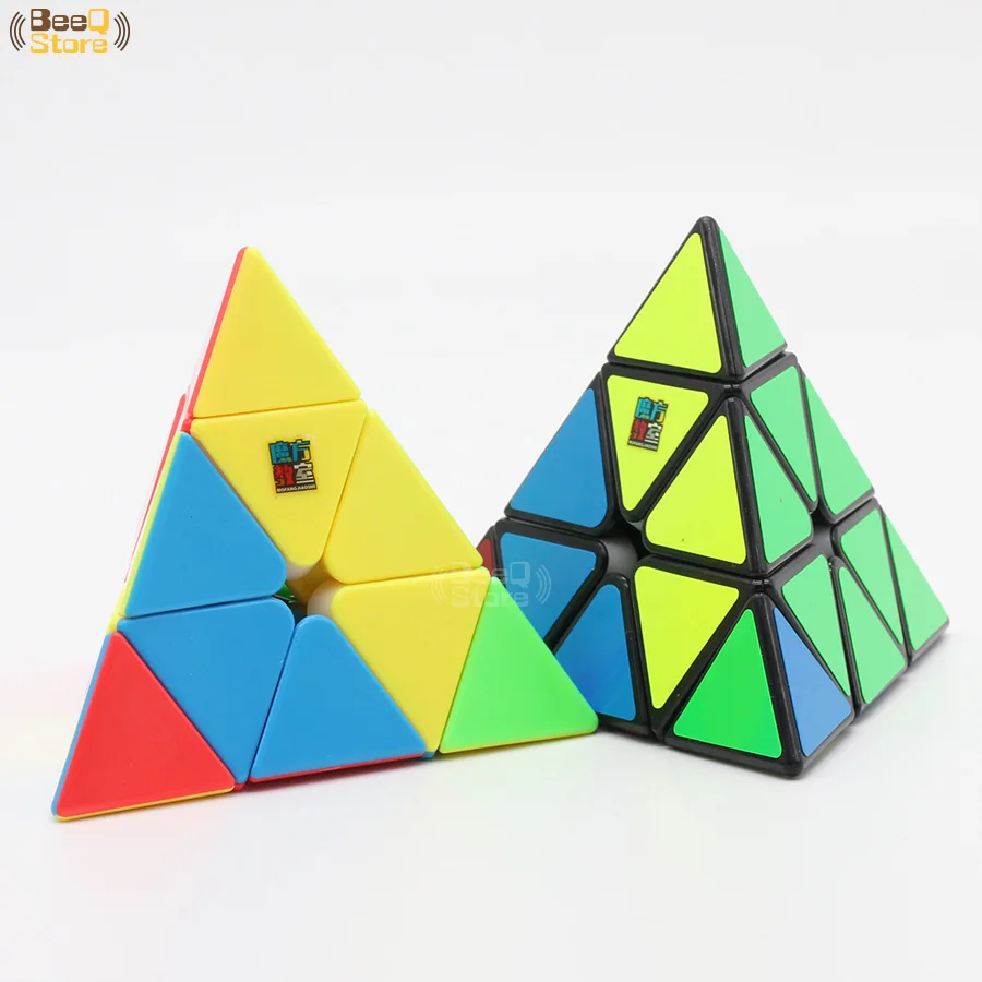 

Mofangjiaoshi 3x3x3 MF Pyramid Magic Cube Speed Puzzle Moyupyraminx Magico Cubo Black Stickerless Educational Brain Teaser Toy