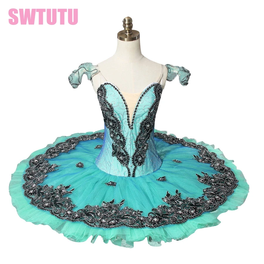 Adult green classical ballet tutu for competition,blue professional ballet tutus,red pancake tutu BT8973