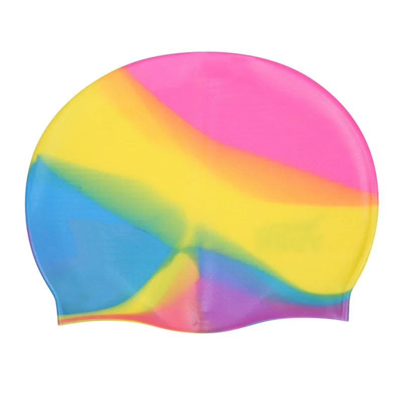 Adult Silicone Swim Caps Ear Protect Rubber Swimming Waterproof Hat Swim Cover Swim Accessories