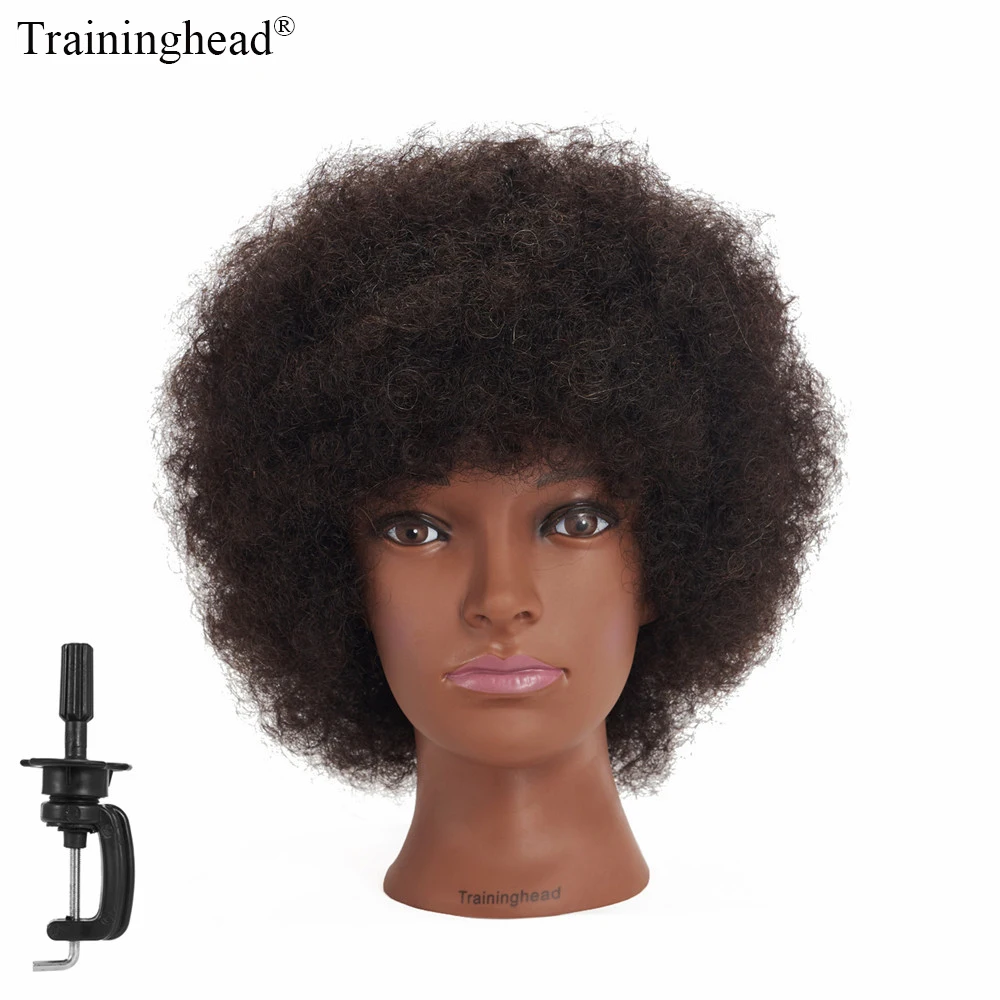 

Traininghead Mannequin Head Hairdresser Training Head Manikin Cosmetology Doll Head (Clamp Stand Included)
