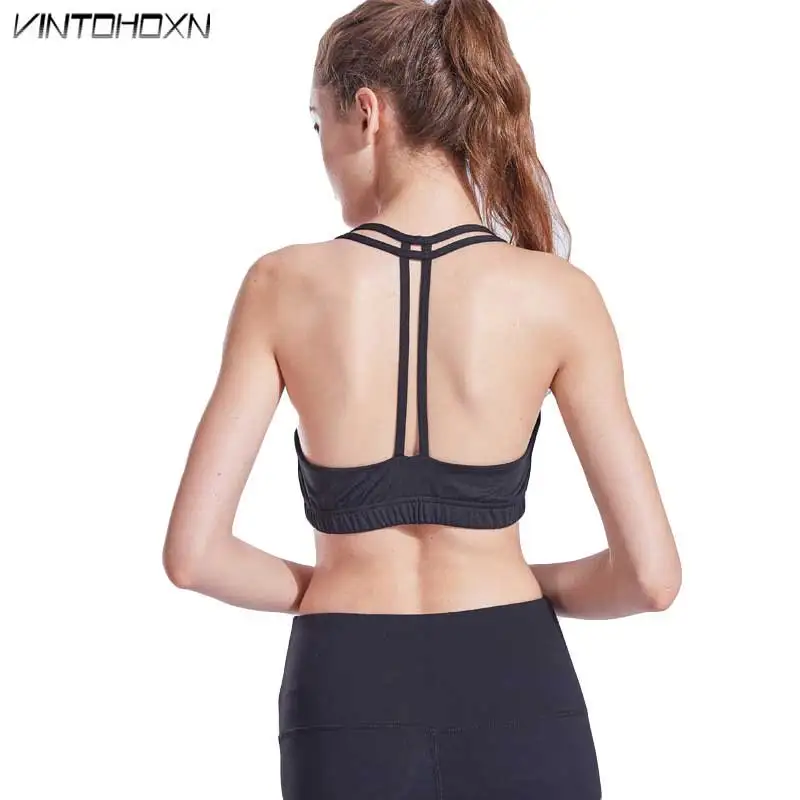 

Women Sport Fitness Gym Bra Tops Workout Training Vest Female Exercise Top Running Wireless Women's Yoga Tank Underwear WX201