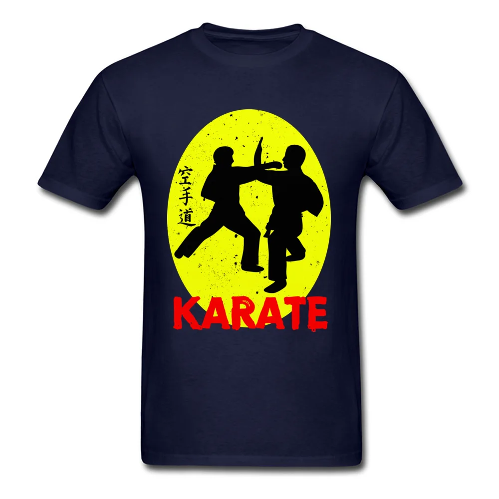 Karate O Neck T Shirt Fall T Shirt Short Sleeve Hot Sale Pure Cotton Leisure T Shirt Normal Youth Free Shipping Karate navy