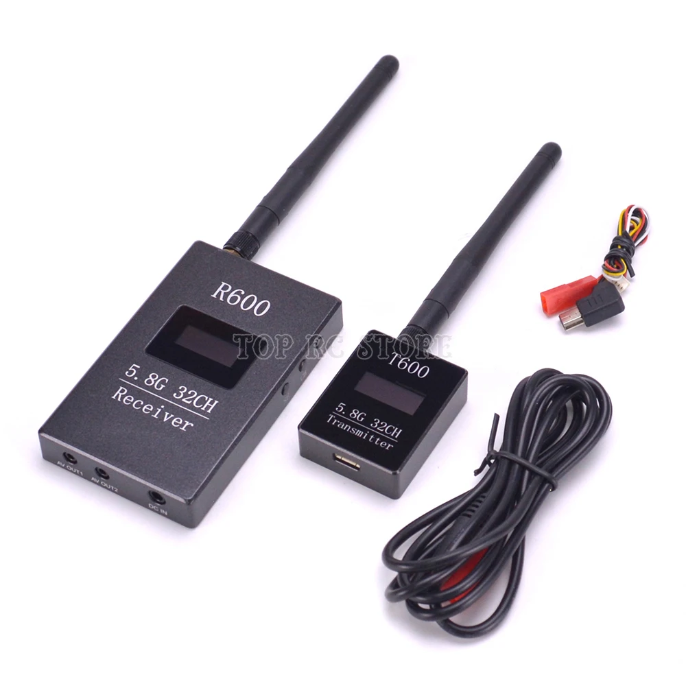 

Skyzone 5.8G R600 OLED Display 32CH Receiver & T600 5.8G 600mW 32CH audio and video A/V Transmitter For FPV Quadcopter Drone