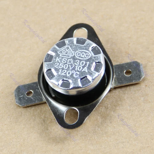

KSD301 120 C Normal Close NC Temperature Controlled Switch Thermostat 250V 10A