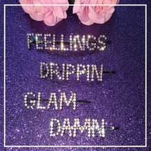 Самые модные Блестящие Слова заколки для волос буквы с кристаллами аксессуары для волос для стильных девочек/дам это самые популярные украшения для волос