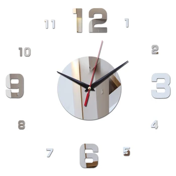 

Acrylic DIY wall stickers decorative Clock environmentally friendly high-quality living room bedroom decorative Wall Clock