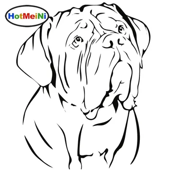 

HotMeiNi 15cm Dogue De Bordeaux French Mastiff Dog Car Decal Car Sticker Black/Sliver