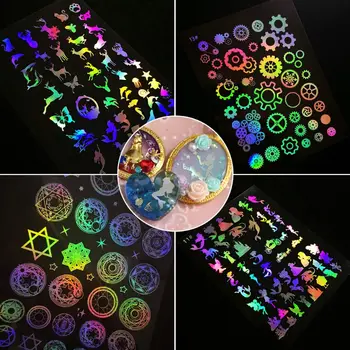 

Epoxy Resin Filler DIY Jewelry Making Tools Filling Materials Reflective Colorful Dark Luminous UV Glue Material Castle Building