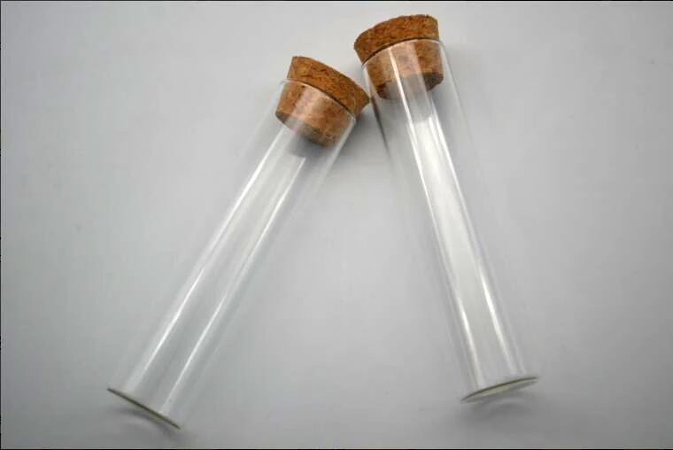 50pcs 22*90mm Mini Glass Bottle Vials Empty Sample Jars With Cork Stopper Glass test Bottle Message Vial Weddings vase diy gifts