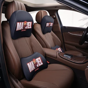 Новинка, подголовник marvel, Автомобильная подушка для шеи, Мстители, Железный человек, Капитан Америка, Человек-паук, танос, подушка для автомобиля, сиденье, авто аксессуары - изображение