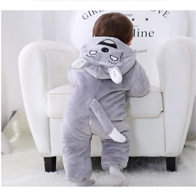 Brand New Baby Rompers Winter Thick  Baby Boy Girls Outdoor Wear Clothes Cotton Baby Romper Long Sleeve Newbore Rompers Hat 32