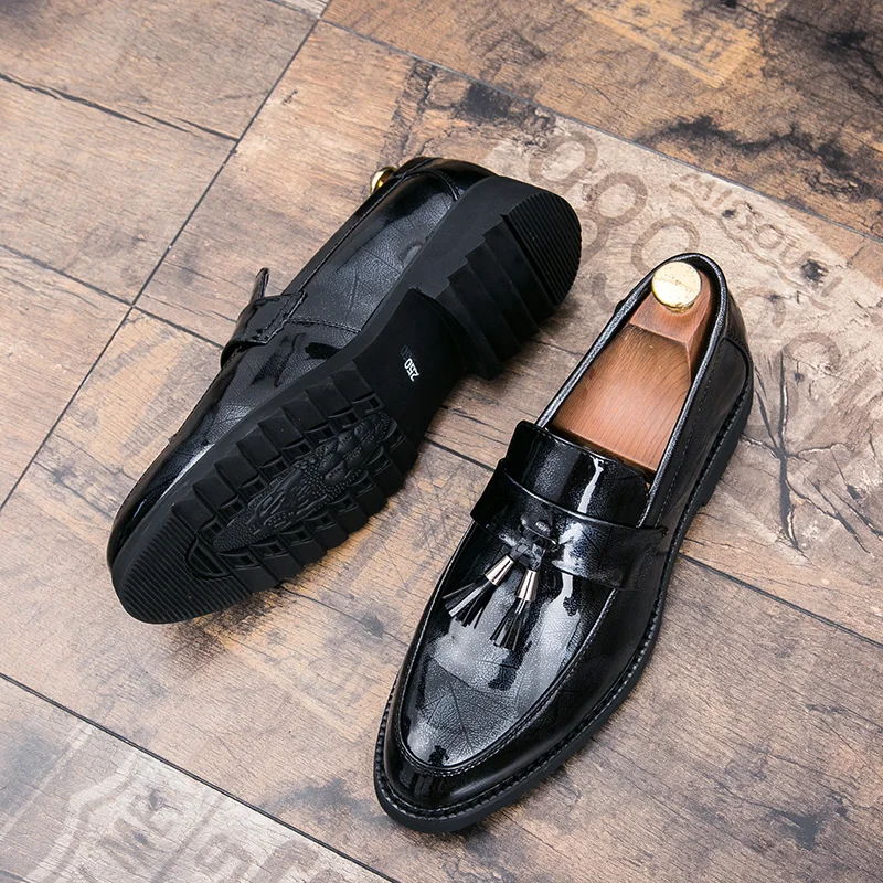 cool designer shoes men mixed colors tassel footwear luxury brand camouflage italian formal dress evening moccasins homme flats (13)