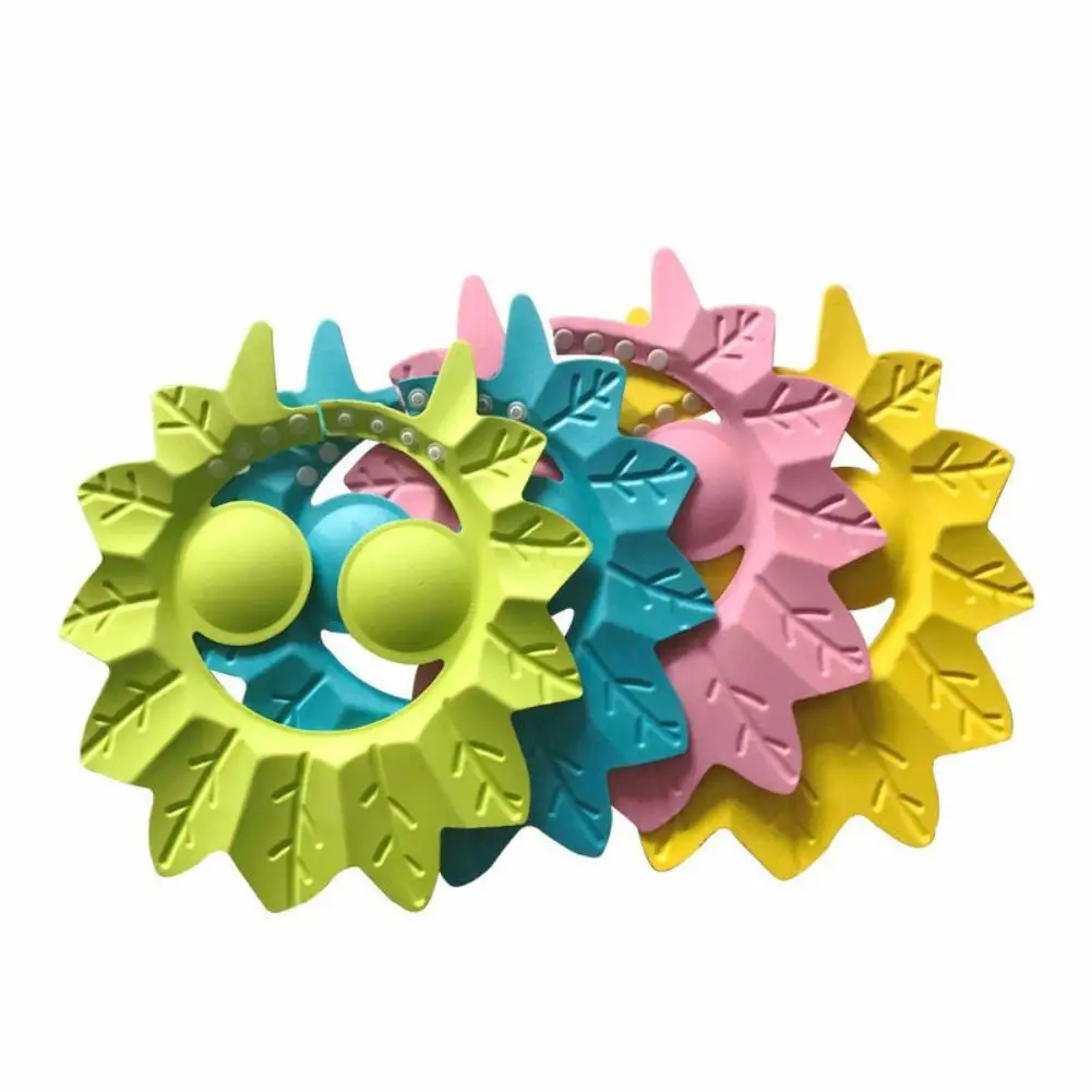 

Maple Leaf Shape EVA Baby Bath Shower Hair Washing Shampoo Kids Eye Shield Cap Hair Wash Shield for Children Waterproof Cap