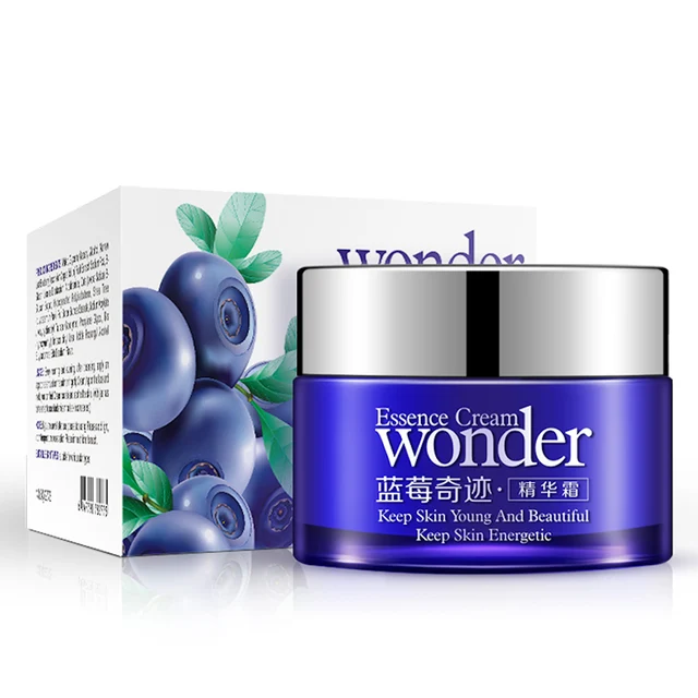 Best Price BIOAQUA Blueberry Wonder Essence Face Cream Moisturizing Facial Cream For Women Face Skin Care Brighten Whitening Day Cream