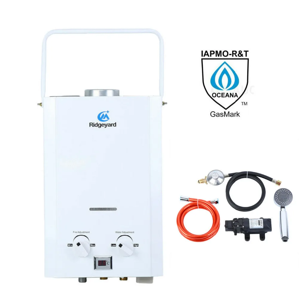 AU Local Shipping ! Portable 6L Propane LP Gas Instant Tankless Bath