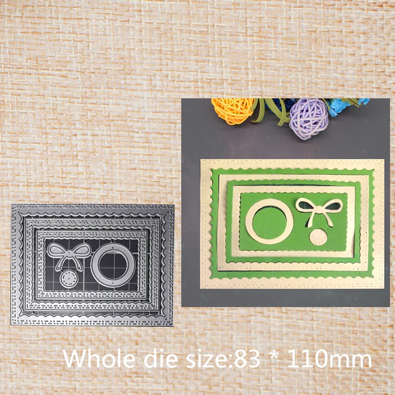 

Lace frame crafts Metal Steel Cutting Dies For DIY Scrapbooking Paper photo Cards Embossing Dies 83*110 mm