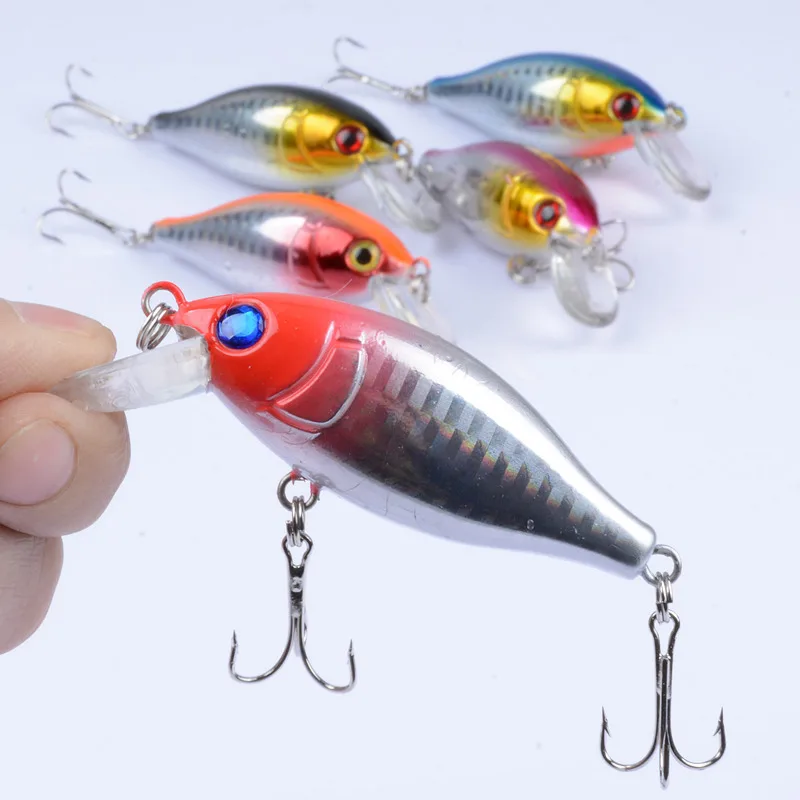 

1Pcs 7.5cm/11g Rock Crankbait Crank Fishing Lure Baits Artificial Hard Laser Peche Leurre Jig Tackle Wobblers For Pike Fishing