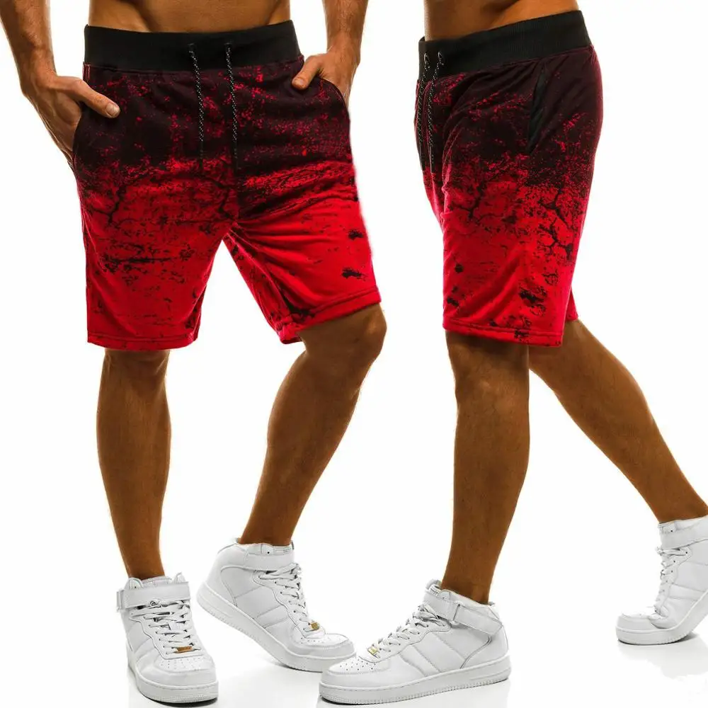 

DERMSPE 2019 Mens Shorts Summer Casual Beach Shorts Men Gyms Sporting Bodybuiding Short Pants Dry Fit Shorts Fitness Clothing