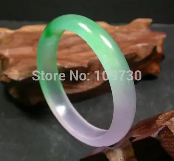 

Free Shipping 001474 CHINESE Icy Green icy Lavender Bangle Bracelet 60 mm ()