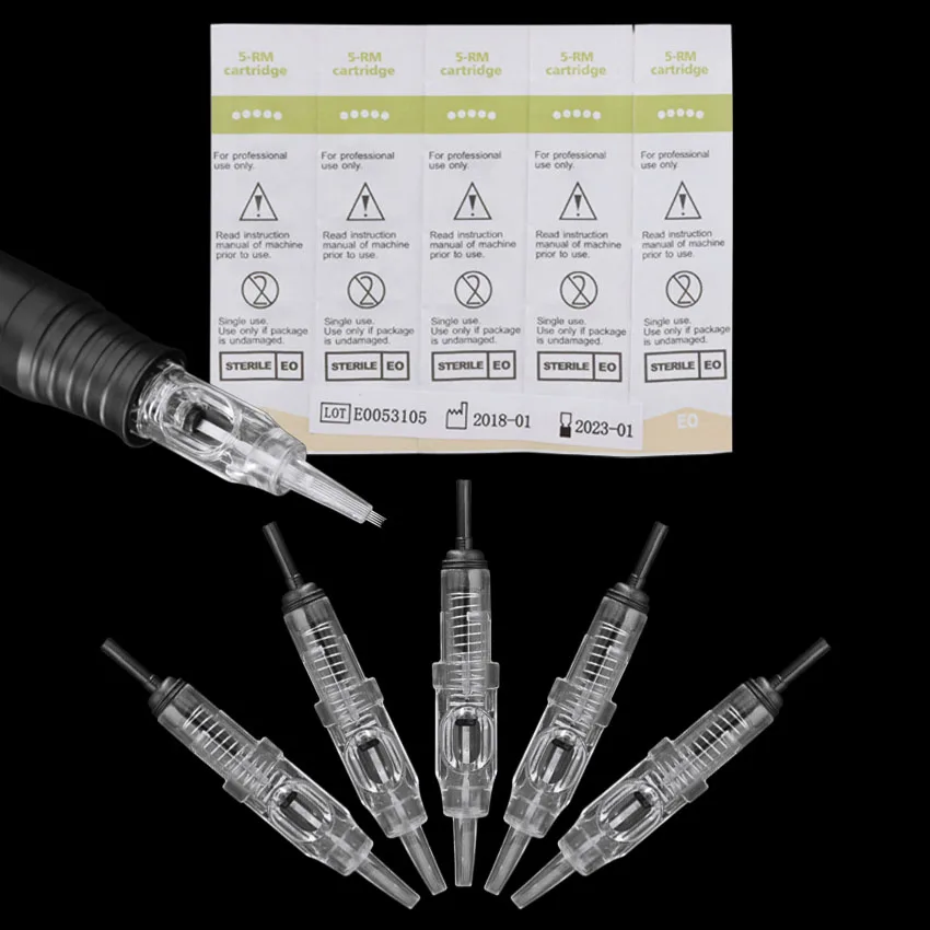 10pcs Tattoo Needles 3P Cartridges Disposable Sterilized Permanent Makeup Eyebrow Lip