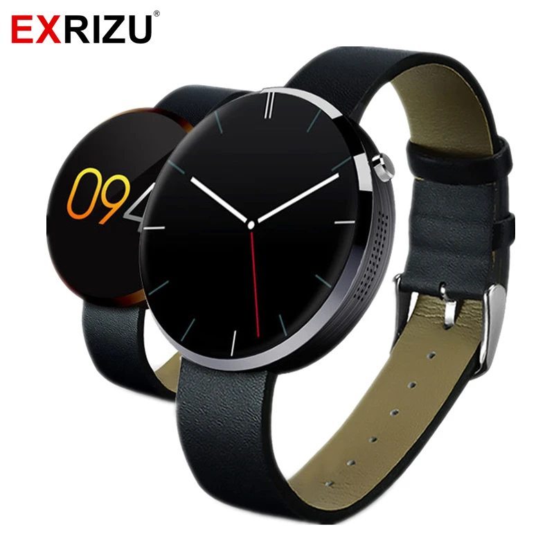 

EXRIZU DM360 Fashion Smart Watch Heart Rate Monitor MTK2502c Pedometer IPS 1.22" Screen Fitness Tracker for Apple Android Phone