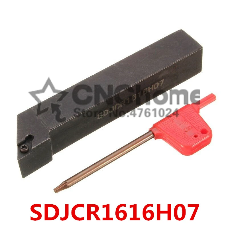 

SDJCR1616H07/ SDJCL1616H07 Indexable External turning tool holder, 93 Degree CNC Carbide Turning Cutter, Lathe tool Holder