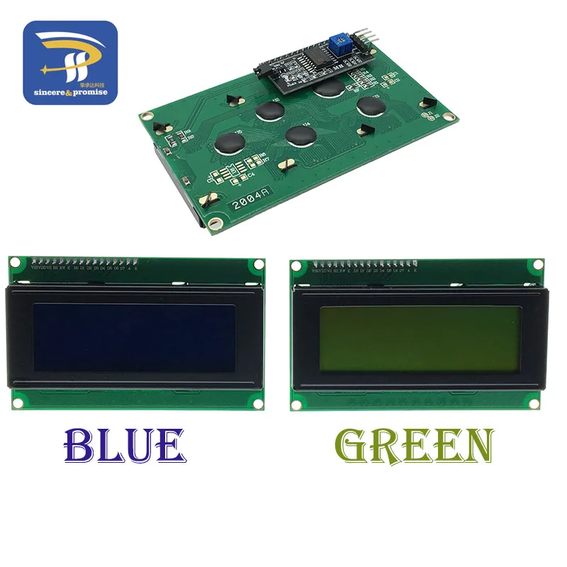 ЖК модуль с синим экраном IIC/I2C 2004 HD44780 5 в дисплей для Arduino набор самостоятельного