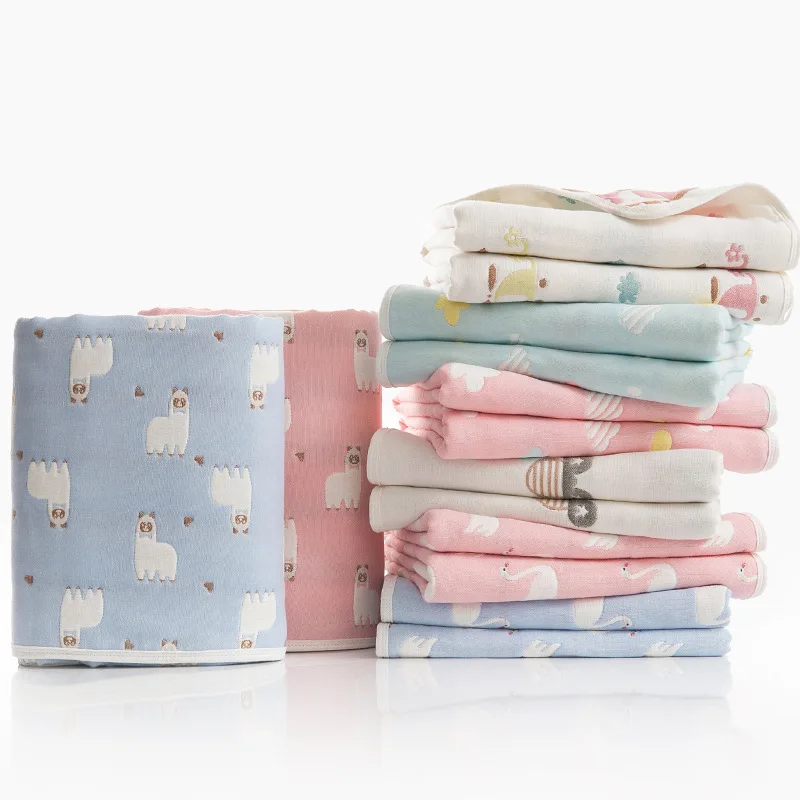 Муслиновое одеяло для новорожденных 6 слоев 110 х110 см|baby muslin blanket|muslin blanketbaby muslins |