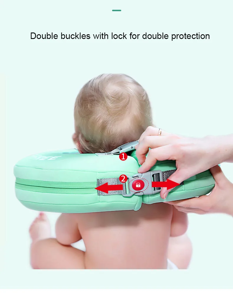 Безопасность ребенка не нужно надувать шею надувной круг воздуха Бесплатный плавательный бассейн аксессуары трубка младенческий круг для купания воды