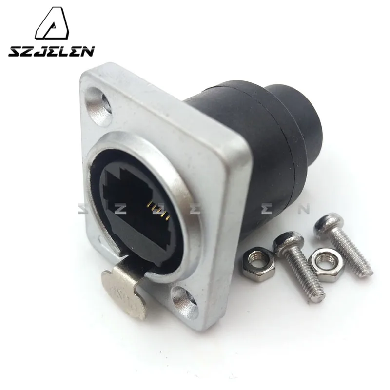

RJ45 waterproof Dustproof connector sockets,IP65,RJ45 female connectors, Ethernet connector, panel mount RJ45 connector