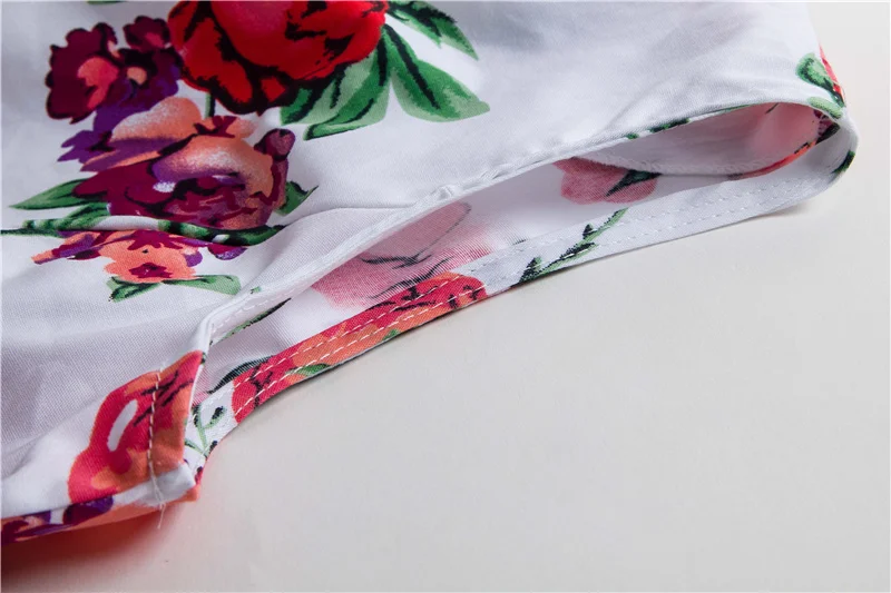 Kostlish 2017 New Summer Dress Women Floral Print Audrey Hepburn 50s 60s A-Line Vintage Dress Sleeveless Party Dresses Plus Size (118)