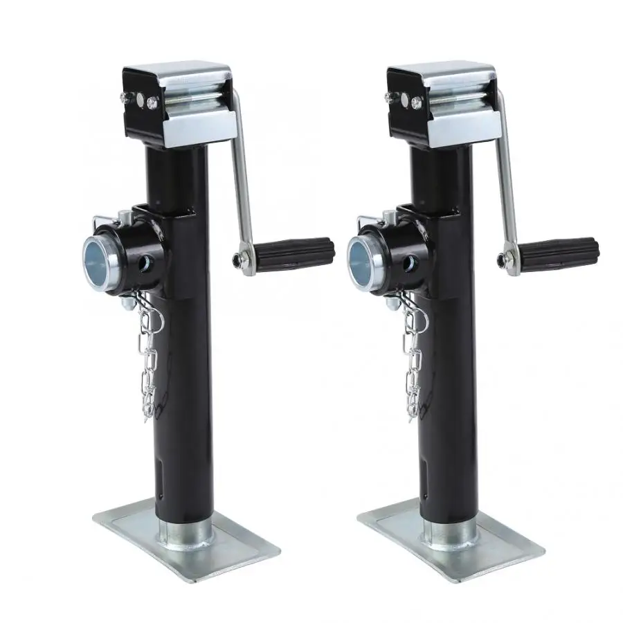 

2pcs 1000kg Trailer Jack Pipe Mount Side Wind Drop Leg Lifting Tools