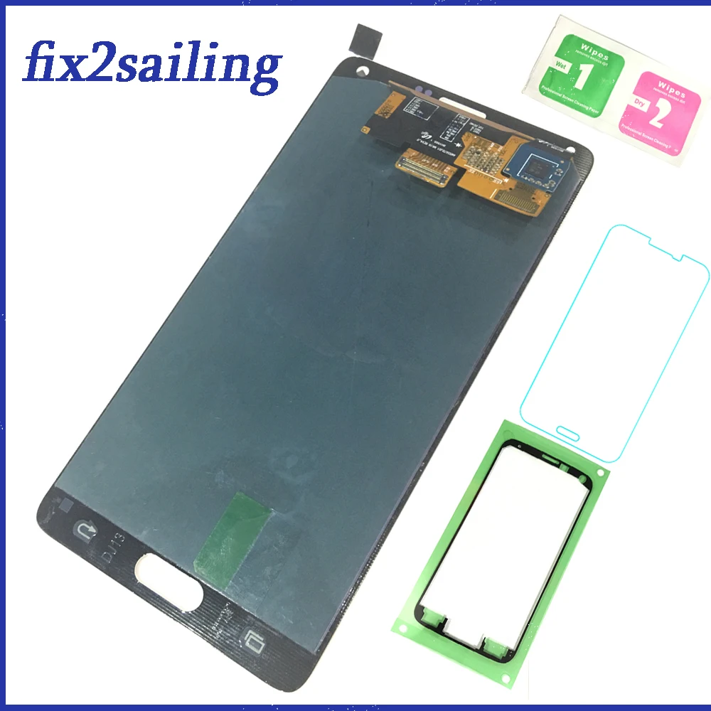 

New Super For Samsung Galaxy Note 4 AMOLED LCD Display Touch Screen N910 N910A N910F pantalla replacement digitizer